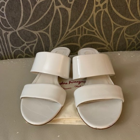 Salvatore Ferragamo White Sandals - Size 7 - Picture 2 of 5